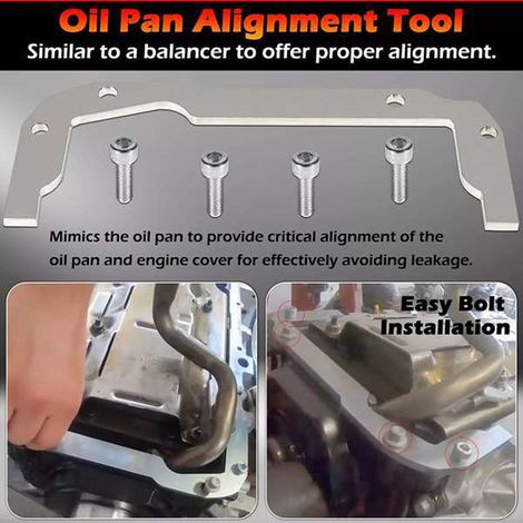 LS series engine front and rear billet alignment tools and oil pan alignment tools (1/4)