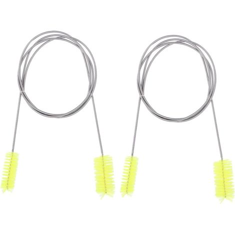 2pcs Nettoyeur de Tuyau Brosse de Nettoyage Double Extrémité Brosse Flexible pour Réservoirs et Canalisations (1/5)