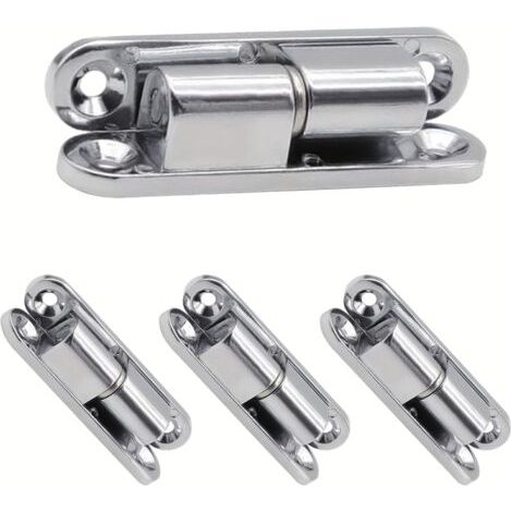 Juego de 4 tiras de reparación de bisagras de puertas y ventanas de aleación de zinc para facilitar la reparación y el reemplazo (incluye tornillos).