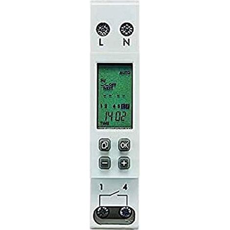 Intervallo di tempo digitale programmabile settimanale - 1 uscita 250 V LEGRAND 003710 (1/3)