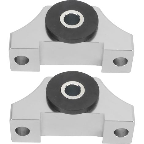 Kit de support de torsion moteur en aluminium 6061-T6 usiné, compatible avec les moteurs Honda Civic EG, EK et BD (B16, B18, B20, D16, argent). (1/5)