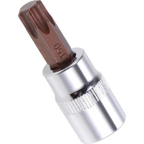 Douille Torx 3/8" x T50, embouts en acier S2, embout Torx avec 48 mm de longueur pour clé à cliquet, clé dynamométrique, barre coulissante, perceuse à percussion (1/5)