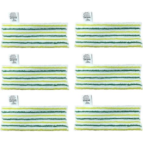 Pièces de rechange pour nettoyeurs vapeur Karcher SC2, SC3, SC4, SC5, Easyfix CTK10, CTK20, SG4/2 et SG4/4 (lot de 6) : chiffons de nettoyage. (1/5)