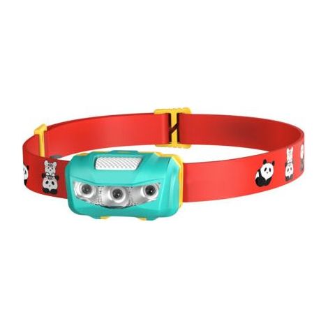 Kinderstirnlampe, Richtscheinwerfer für Nachtläufe, Wanderungen und Camping, ozeanblau (1/4)