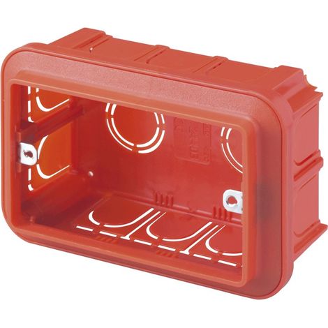 GEWISS GW24403 - Scatola ad alta capienza per serie civili modulari - big box - halogen free - 3 moduli - 119x80x50 (1/2)