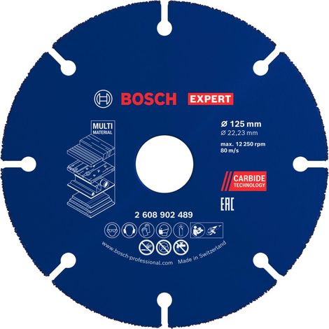 Bosch EXPERT Carbide Multi Wheel Trennscheibe 125 mm 22,23 mm - 2608902489 (1/5)