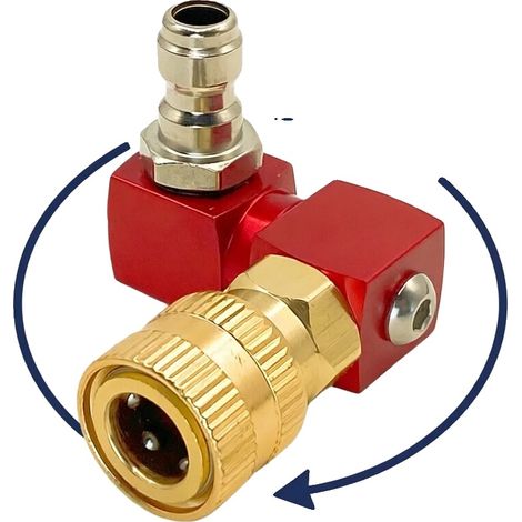 Pistola de hidrolavadora de alta presión, rotación de 360°, 3500 PSI, conexión roja. (1/2)