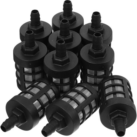Kit de 10 Filtres pour Tuyau D'arrosage Crépine Double Couche en Acier Inoxydable, Filtre D'entrée Auto-amorçant en Caoutchouc pour Pompe à Eau et Lavage (1/5)