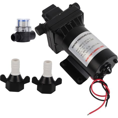 Pompe électrique à membrane 12V auto-amorçante pour camping-car, yacht, bateau, jardin (1/5)