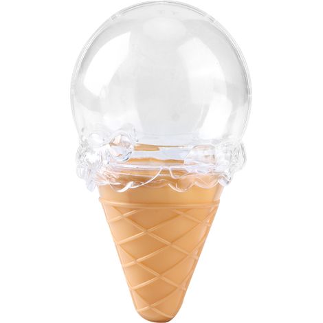 Boîte transparente en plastique en forme de glace pour bonbons, cadeau jaune pour mariage, Noël, bébé, anniversaire (1/5)