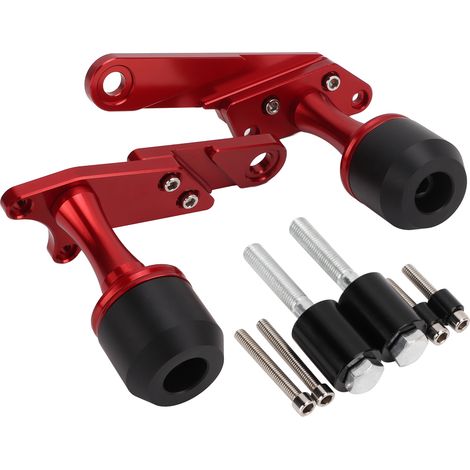 Protège-cadre moto aluminium rouge antirouille remplacement CBR500R CB500X 2019+ (1/5)