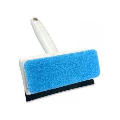 Brosse de nettoyage 2 en 1, raclette de fenêtre avec éponge, outils de nettoyage pour miroirs, fenêtres, carrelage, vitres de voiture (1/5)