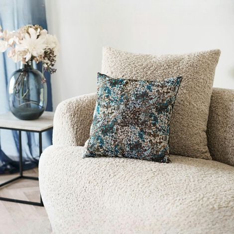 Coussin de canapé tons bleus et bruns IZMIR (1/3)