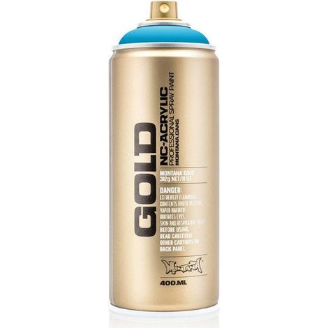 Bombe de peinture - Gold - Acrylique - Light blue - G5040 - 400ml - Montana Cans