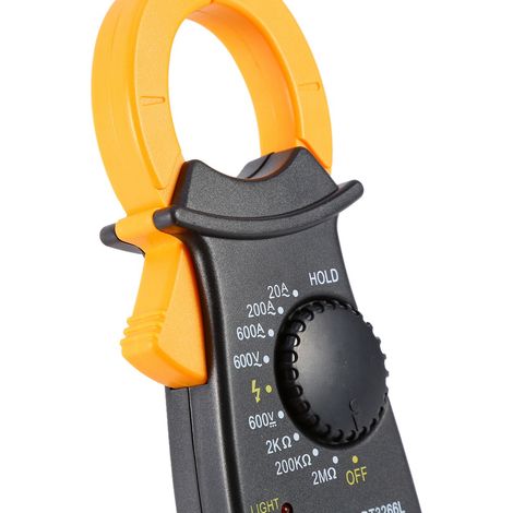 Digitales Zangenamperemeter DT-3266L mit Stromzangen, Voltmeter und Amperemeter, 600 A AC/D (1/5)