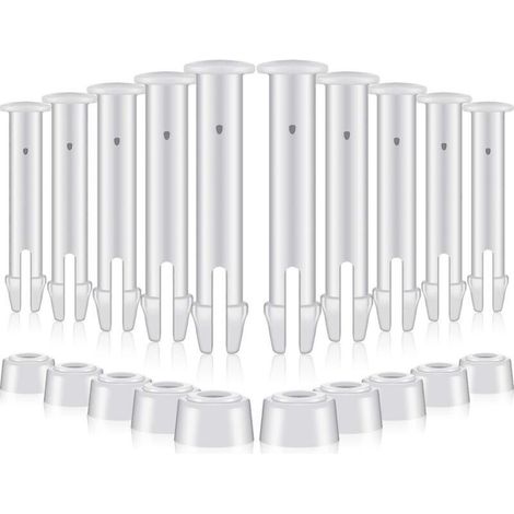 Lot de 12 goupilles d'étanchéité pour piscine (5,5 cm) avec joints en caoutchouc supplémentaires - Pièces de rechange pour piscines Intex de 3 à 3,6 m (1/3)