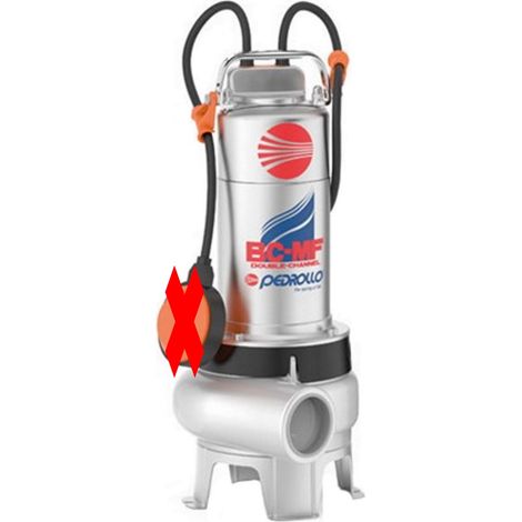 Bomba de evacuación Pedrollo BC15/50-MF INOX 316L rueda BICANAL vaciado de fosa para uso profesional 1,1kW aguas residuales 380V 1,1kw