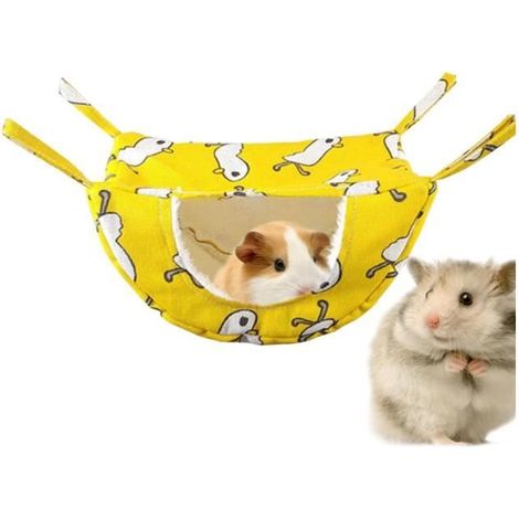 Hamac pour petits animaux Lit pour furet, souris, hamac, Lit chaud pour furet, accessoires de cage pour furet, cochon d'Inde furet (1/4)