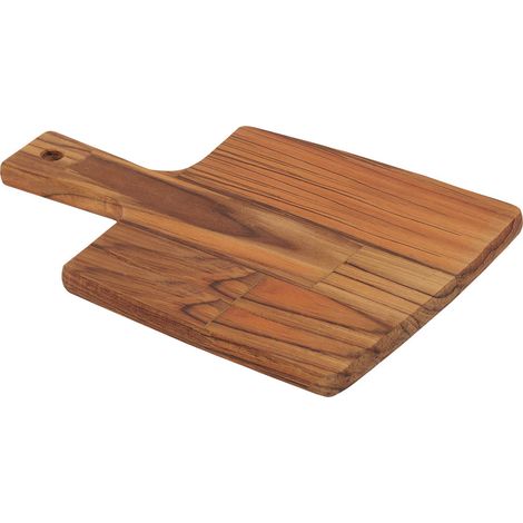 Tabla para cortar y servir con mango, 19,5 x 18,5 x 1,8 cm