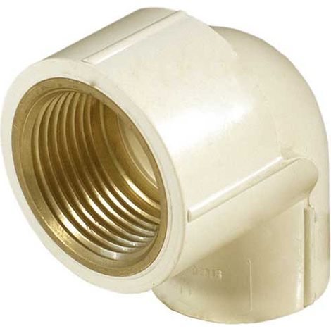Codo 90º Rosca Hembra CPVC PN25  Cobre ''CU'': DN20-1/2"