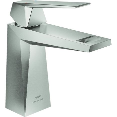 GROHE Miscelatore monocomando lavabo Allure Brilliant 24342 M-Size corpo liscio supersteel, 24342DC0
