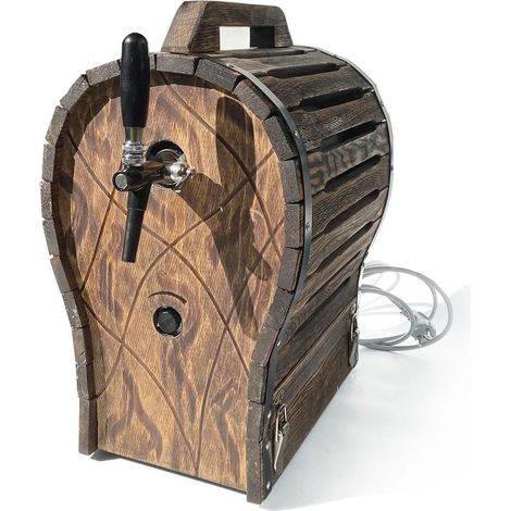 Tireuse a biere, Machine a biere, Pompe a biere - JET 30 avec optique de tonneau en bois, 30 litres/h (1/3)