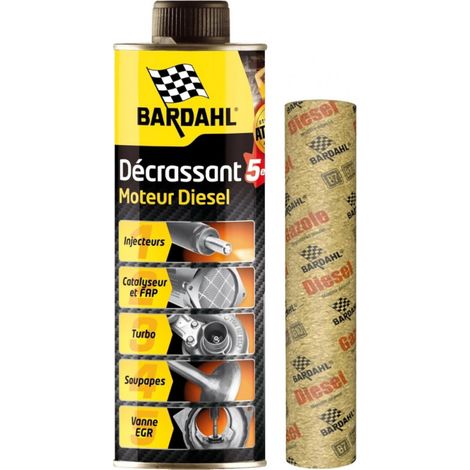 Bardahl – Décrassant moteur Diesel 500ML – Nettoyage injecteurs et chambres de combustion – Limite surconsommation et émissions polluantes