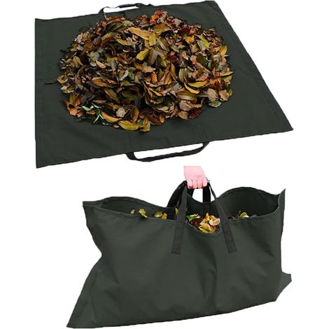 RGE Sac à ordures de jardin pliable 2 en 1 sac à ordures durable et réutilisable en tissu Oxford imperméable à l'eau (1/5)