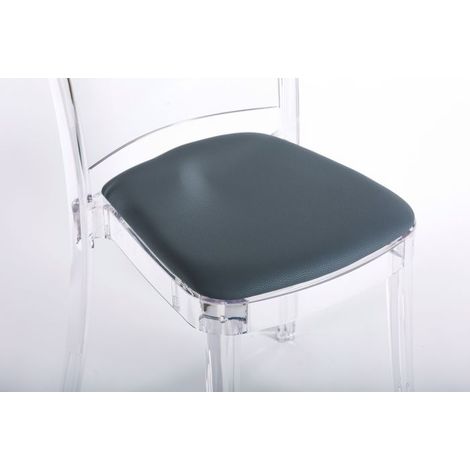 Cuscino ecopelle NABUK per sedia Lucienne Colore cuscino Antracite