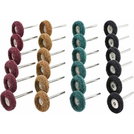40 Pieces Drill Polishing Kit, Dremel Accessories 25mm Abrasive Polishing Dremel Rotary Tools, 80/150/240/300 Grit, Polishing Accessories for Wood Stone Jewelry Dial Plate (1/5)