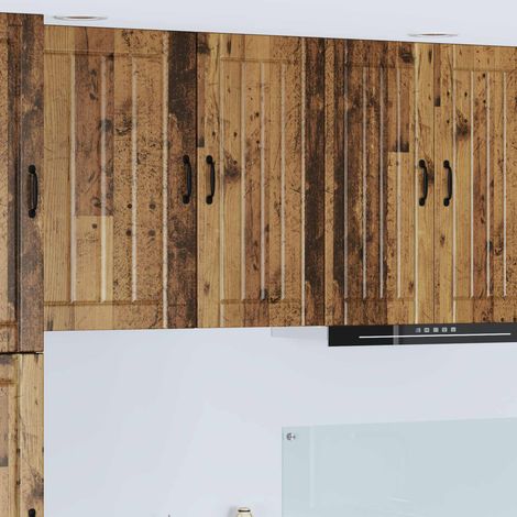 Panel de lavaplatos Lucca Madera envejecida 40 x 31 x 80 cm
