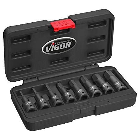 Vigor V7019 Juego de llaves y vasos 5-19 mm 1/2 pulgada
