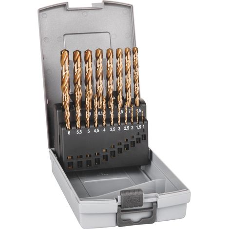 ALPEN Bohrer-Kassetten Set HSS COBALT GRIP KP 19, 19-tlg., Ø 1,00-10,00 mm (1/2)