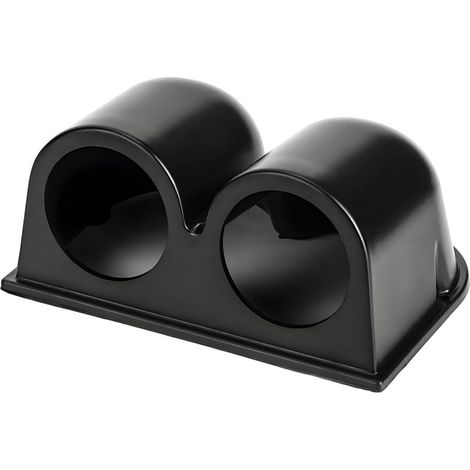 Passend für Autos: 2" (52 mm) Doppelloch-Armaturenbrett-Instrumentenhalterung, ABS-Kunststoff-Doppelinstrumenten-Konsolen-Armaturenbretthalterung, universelles Gehäuse für Instrumentenbecher zur Befes (1/5)