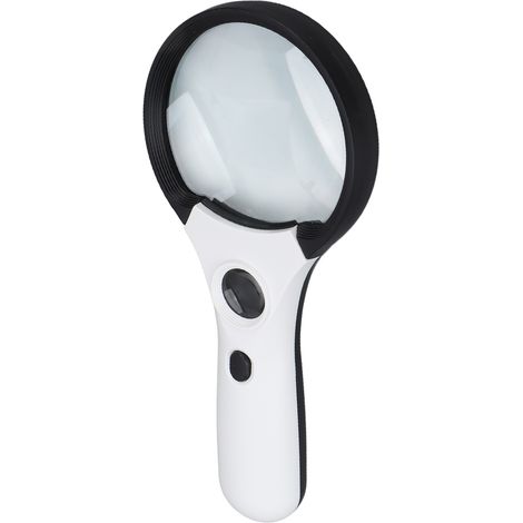 Loupe LED à haute transmission lumineuse, 4 LED, loupe de lecture portable haute définition. (1/5)