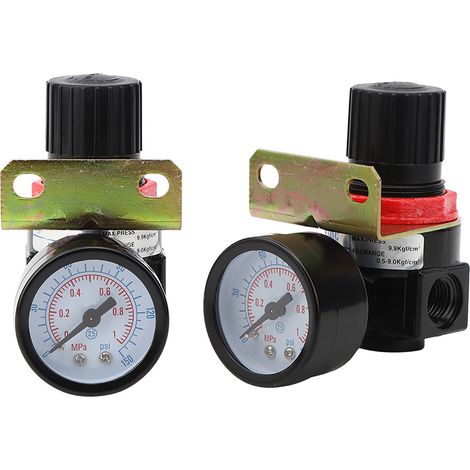 Filtre régulateur d'air comprimé AR2000 avec purge automatique, détendeur pneumatique et soupape d'échappement, pour système d'air comprimé (1/5)