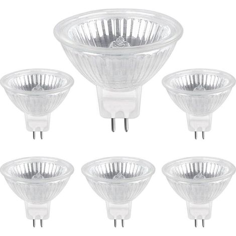 Ampoule Halogene GU5.3 35W 12V, 680lm Blanc Chaud 2700K Dimmable, Ampoule Spot Halogène MR16, pack de 6 (1/5)