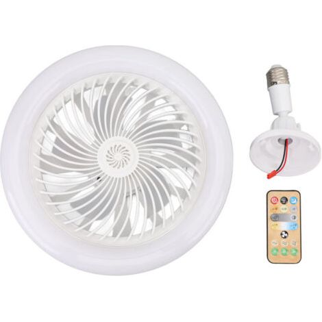 Eosnow Ventilateur LED, fonctionnement silencieux, plafond pour le soin des yeux, 30W, économie d'énergie, fermé avec télécommande (1/4)