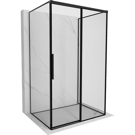 Mexen Rox cabine de douche à 3 parois coulissante 90 x 70 cm, transparent, chrome - 8C2-090-070-01-00-3S (1/3)