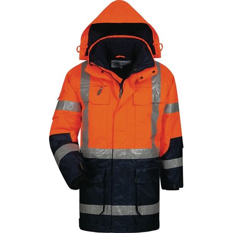 Warnschutzparka Wallace Gr.XL orange/marine ELYSEE (1/5)