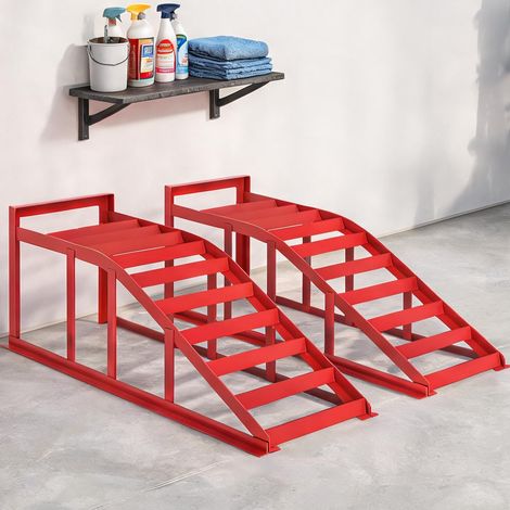 Rampe de chargement pour véhicule en acier 83,5 x 30,5 x 27 cm (1/5)