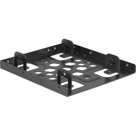 Delock Marco de instalación de aluminio 2 x 2.5 a 3.5 negro