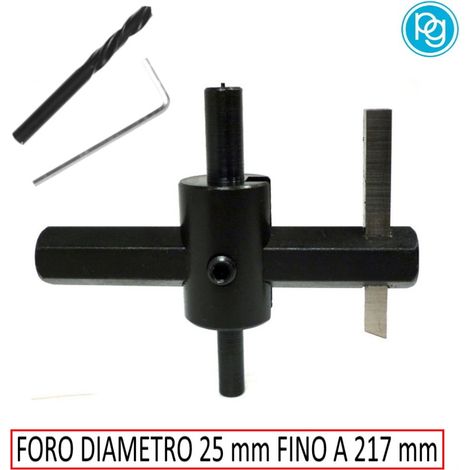 FORALASTRA PER METALLI FORO DA DIAMETRO 25 MM FINO A 217 MM