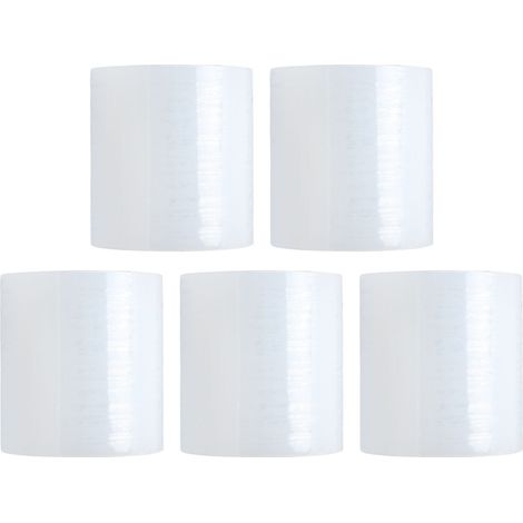 Lot de 5 rubans de greffage film PE transparent adhésif auto 7 cm pour jardin pépinière réparation plantes ligature emballage (1/5)