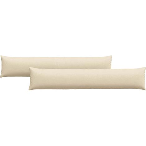 Maison Exclusive - Sofakissen 2 pcs Creme 200 x 40 cm Stoff