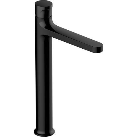 RAK Positano Tall Basin Mixer Tap Without Waste - Matt Black (1/2)