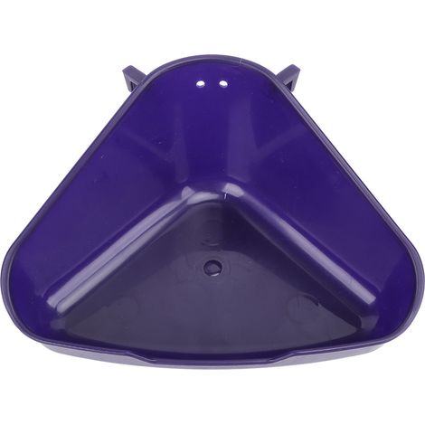 Bac à litière mural pour hamster, anti-éclaboussures, polyvalent, en plastique, pour salle de bain ou bain de sable, bleu S (1/5)