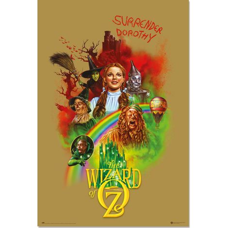 Grupo Erik Poster El Mago de OZ 100 aniversario WB - Laminas decorativas 61x91,5cm a todo color  Posters para pared ideal decoración habitación