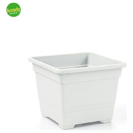 VASO QUADRATO CM.38  BIANCO
