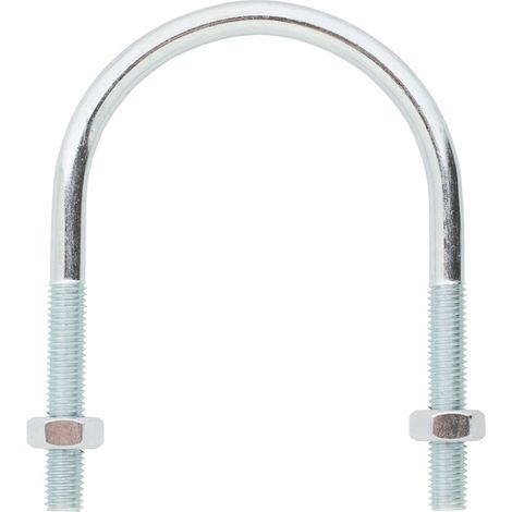 Boite de 10 étriers supports tuyauteries industrielles - écrous montés acier zingué ETRIER Ø168 - 220mm - M14